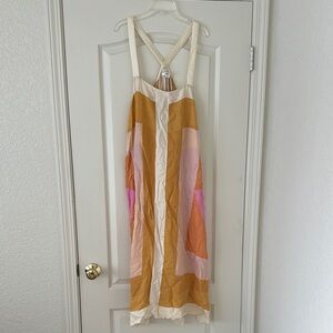 NWT. O’Neill Miranda Midi Colorful Strappy Maxi Dress